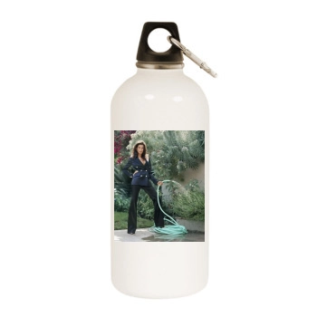 Teri Hatcher White Water Bottle With Carabiner