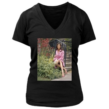 Teri Hatcher Women's Deep V-Neck TShirt