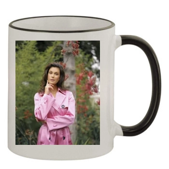 Teri Hatcher 11oz Colored Rim & Handle Mug