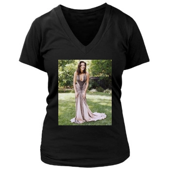 Teri Hatcher Women's Deep V-Neck TShirt