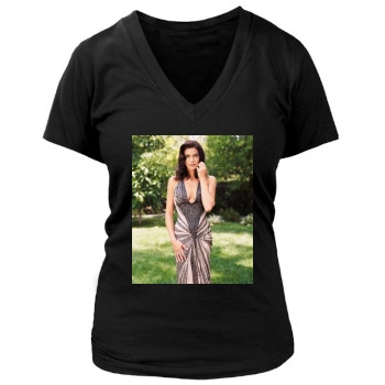 Teri Hatcher Women's Deep V-Neck TShirt