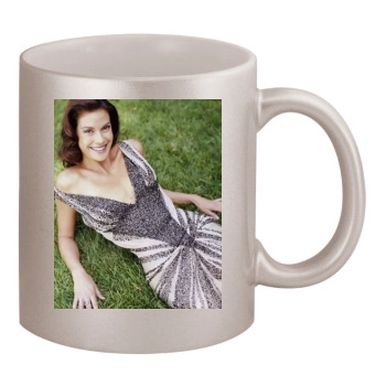 Teri Hatcher 11oz Metallic Silver Mug