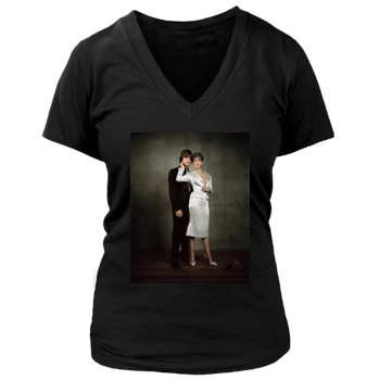 Teri Hatcher Women's Deep V-Neck TShirt