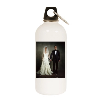 Teri Hatcher White Water Bottle With Carabiner