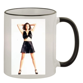 Teri Hatcher 11oz Colored Rim & Handle Mug