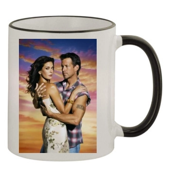 Teri Hatcher 11oz Colored Rim & Handle Mug