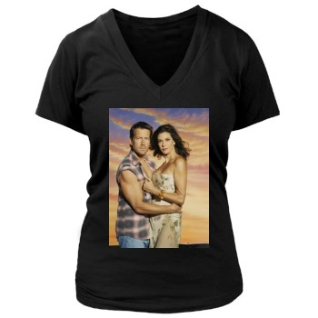 Teri Hatcher Women's Deep V-Neck TShirt