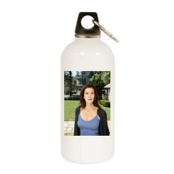 Teri Hatcher White Water Bottle With Carabiner