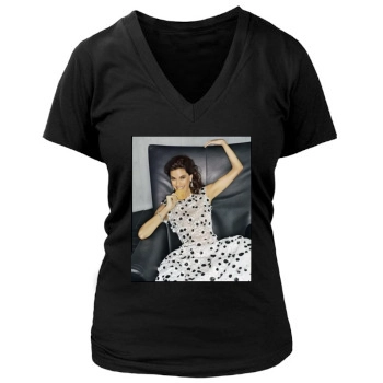 Teri Hatcher Women's Deep V-Neck TShirt