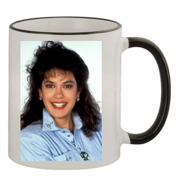 Teri Hatcher 11oz Colored Rim & Handle Mug