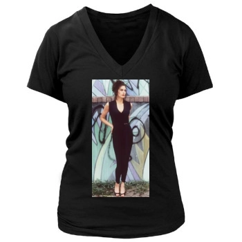 Teri Hatcher Women's Deep V-Neck TShirt