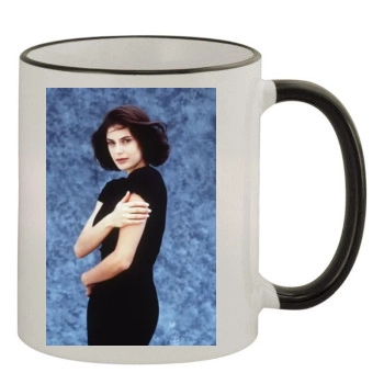 Teri Hatcher 11oz Colored Rim & Handle Mug