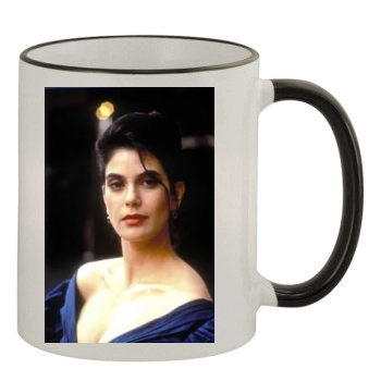 Teri Hatcher 11oz Colored Rim & Handle Mug