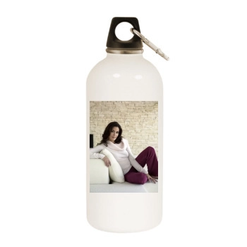 Teri Hatcher White Water Bottle With Carabiner