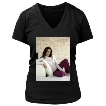 Teri Hatcher Women's Deep V-Neck TShirt