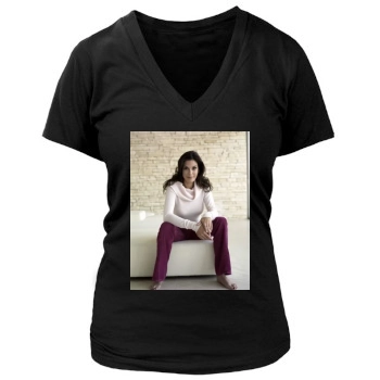 Teri Hatcher Women's Deep V-Neck TShirt