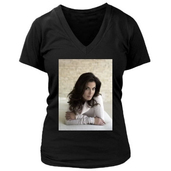 Teri Hatcher Women's Deep V-Neck TShirt