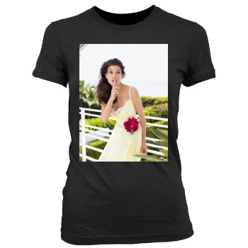 Teri Hatcher Women's Junior Cut Crewneck T-Shirt