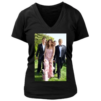 Teri Hatcher Women's Deep V-Neck TShirt