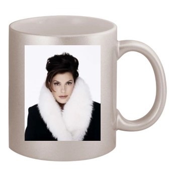 Teri Hatcher 11oz Metallic Silver Mug