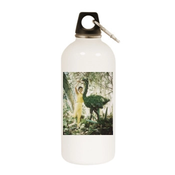 Teri Hatcher White Water Bottle With Carabiner