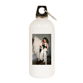 Thalia White Water Bottle With Carabiner