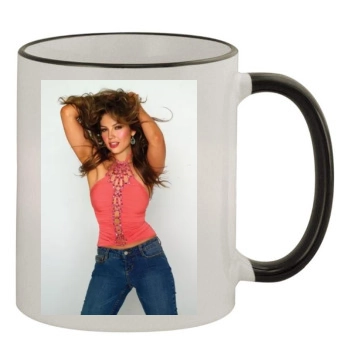 Thalia 11oz Colored Rim & Handle Mug