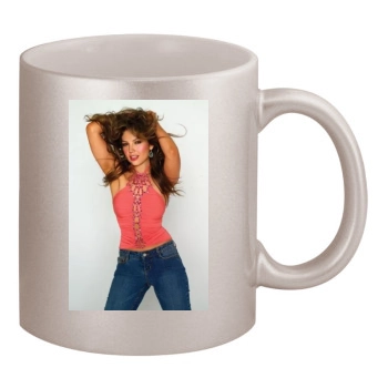 Thalia 11oz Metallic Silver Mug