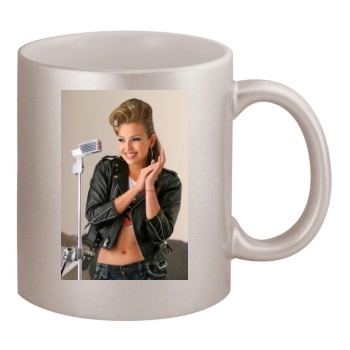 Thalia 11oz Metallic Silver Mug