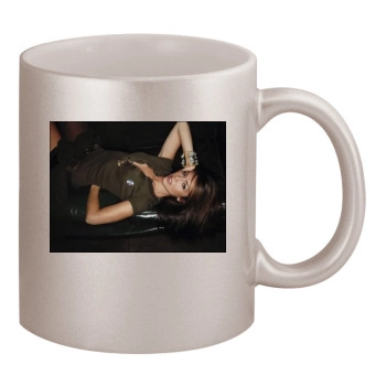 Thalia 11oz Metallic Silver Mug