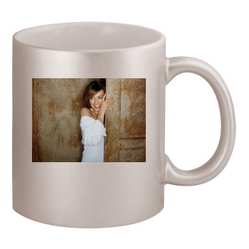 Thalia 11oz Metallic Silver Mug