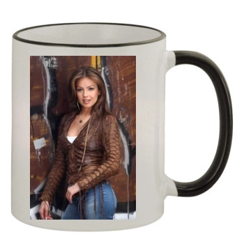 Thalia 11oz Colored Rim & Handle Mug