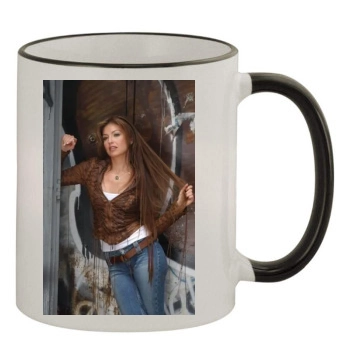 Thalia 11oz Colored Rim & Handle Mug