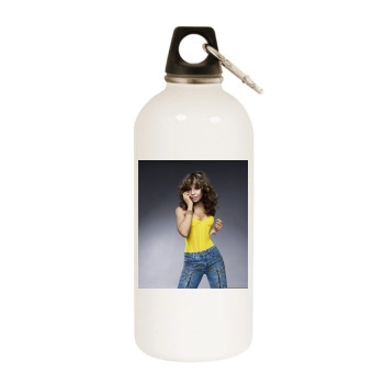 Thalia White Water Bottle With Carabiner