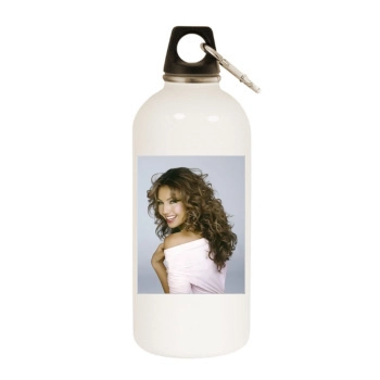 Thalia White Water Bottle With Carabiner