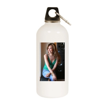 Thalia White Water Bottle With Carabiner