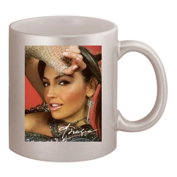 Thalia 11oz Metallic Silver Mug