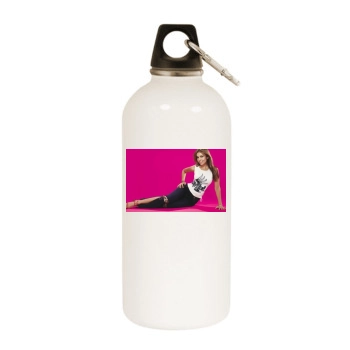 Thalia White Water Bottle With Carabiner