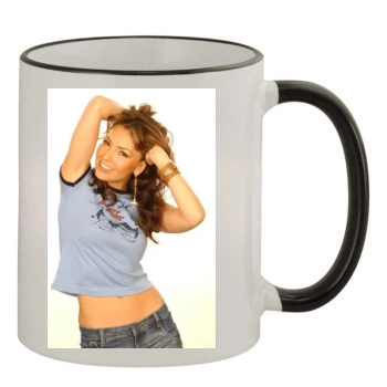 Thalia 11oz Colored Rim & Handle Mug