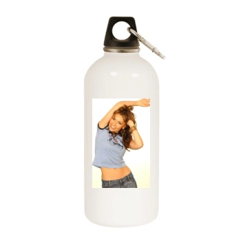 Thalia White Water Bottle With Carabiner