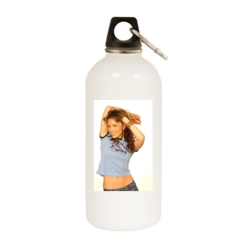 Thalia White Water Bottle With Carabiner