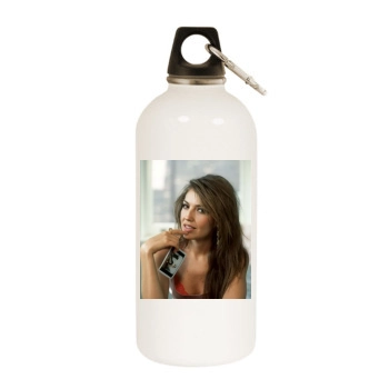 Thalia White Water Bottle With Carabiner