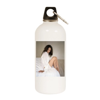 Thandie Newton White Water Bottle With Carabiner