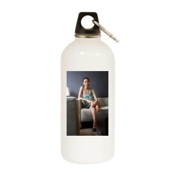 Thandie Newton White Water Bottle With Carabiner