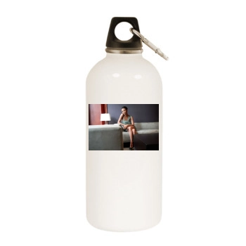 Thandie Newton White Water Bottle With Carabiner