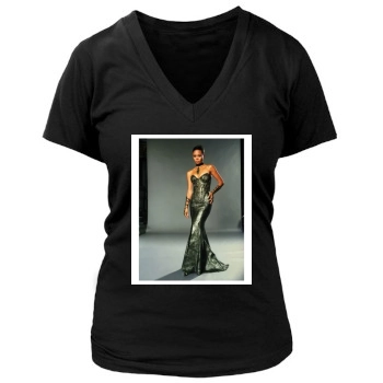 Thandie Newton Women's Deep V-Neck TShirt