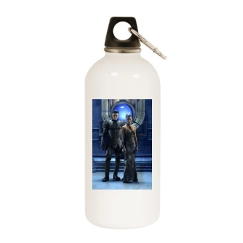 Thandie Newton White Water Bottle With Carabiner