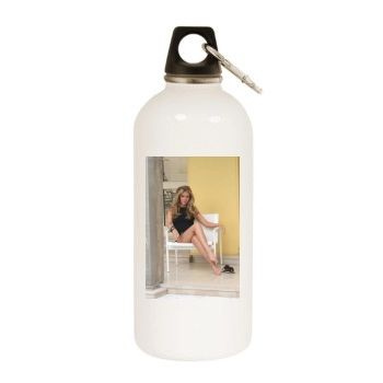 Tiffany Mulheron White Water Bottle With Carabiner