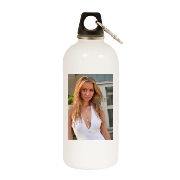 Tiffany Mulheron White Water Bottle With Carabiner