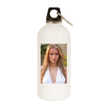 Tiffany Mulheron White Water Bottle With Carabiner